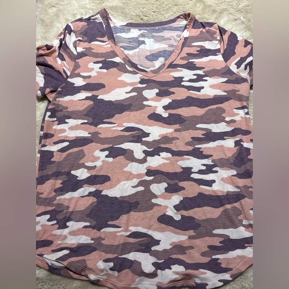 SO Camo Favorite V Neck T Shirt